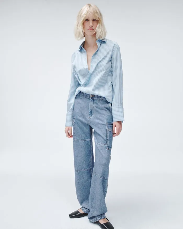 Women Rag and Bone WideLeg Miramar Nora Cargo Celeste