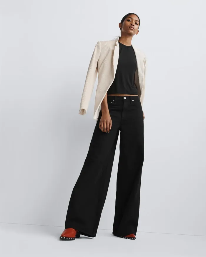 Women Rag and Bone WideLeg Sofie Wide Black