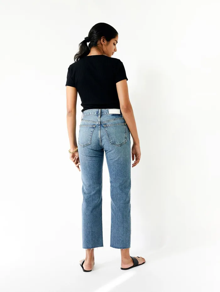 Women REDONE 8211 60s Short Sleeve Tee In Black The UNDONE Tops