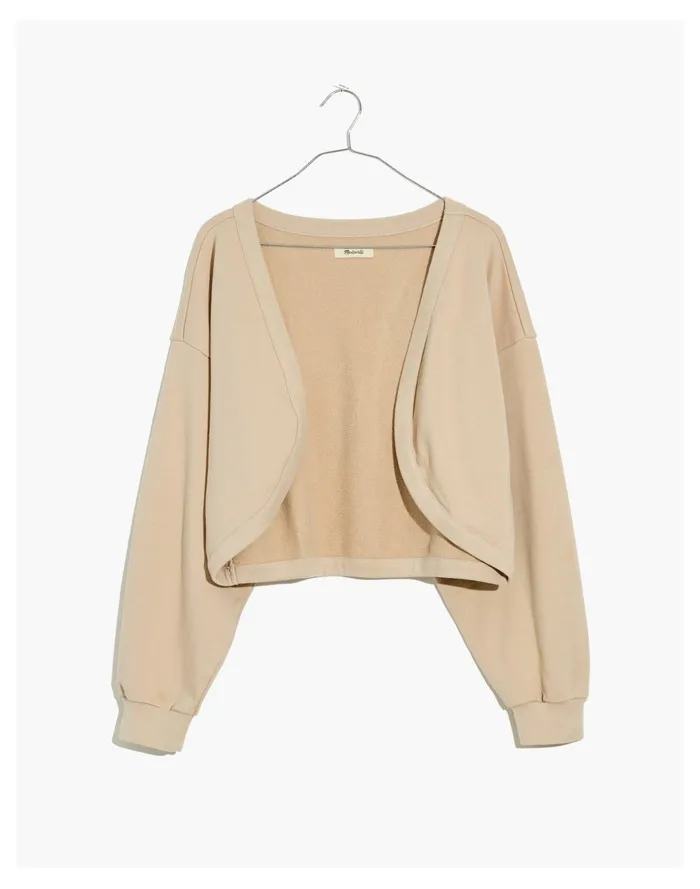 Women Resourced Cotton Cropped Bolero Sweatshirt Dried Flax Madewell Sweatshirts and Sweatpants Women Resourced Cotton Cropped Bolero Sweatshirt Dried Flax Madewell Sweatshirts and Sweatpants