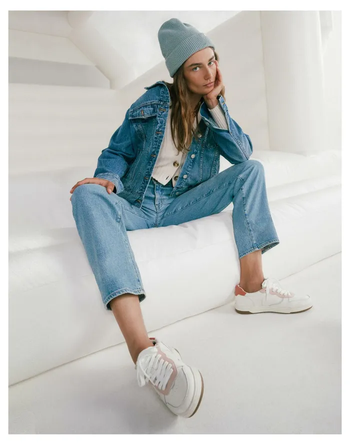 Women Resourced Cotton Cuffed Beanie Blue Horizon Madewell MWL Athleisure Women Resourced Cotton Cuffed Beanie Blue Horizon Madewell MWL Athleisure