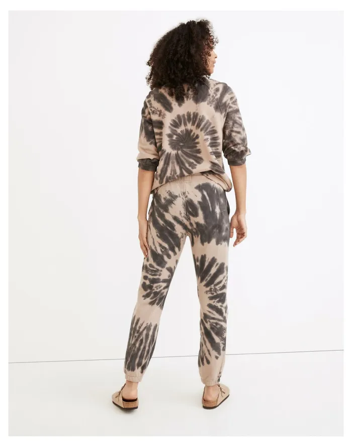 Women Resourced Cotton Retro Sweatpants In Swirl Tie Dye Coal Madewell Sweatshirts and Sweatpants Women Resourced Cotton Retro Sweatpants In Swirl Tie Dye Coal Madewell Sweatshirts and Sweatpants