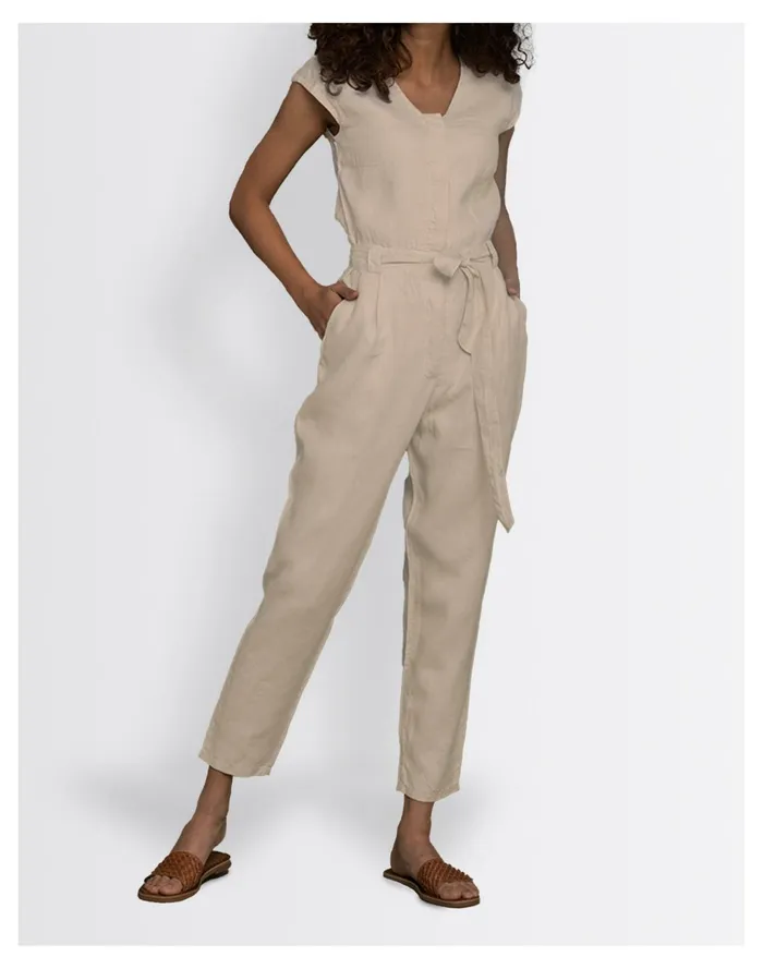 Women Reistor Hemp Evening Chai Jumpsuit Sand Madewell Jumpsuits and Overalls