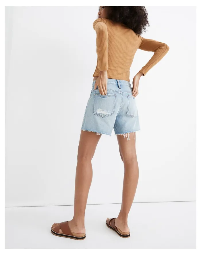 Women Relaxed Mid Length Denim Shorts In Steenwick Wash Steenwick Wash Madewell Shorts Women Relaxed Mid Length Denim Shorts In Steenwick Wash Steenwick Wash Madewell Shorts