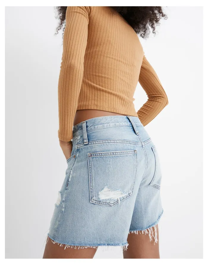 Women Relaxed Mid Length Denim Shorts In Steenwick Wash Steenwick Wash Madewell Shorts Women Relaxed Mid Length Denim Shorts In Steenwick Wash Steenwick Wash Madewell Shorts