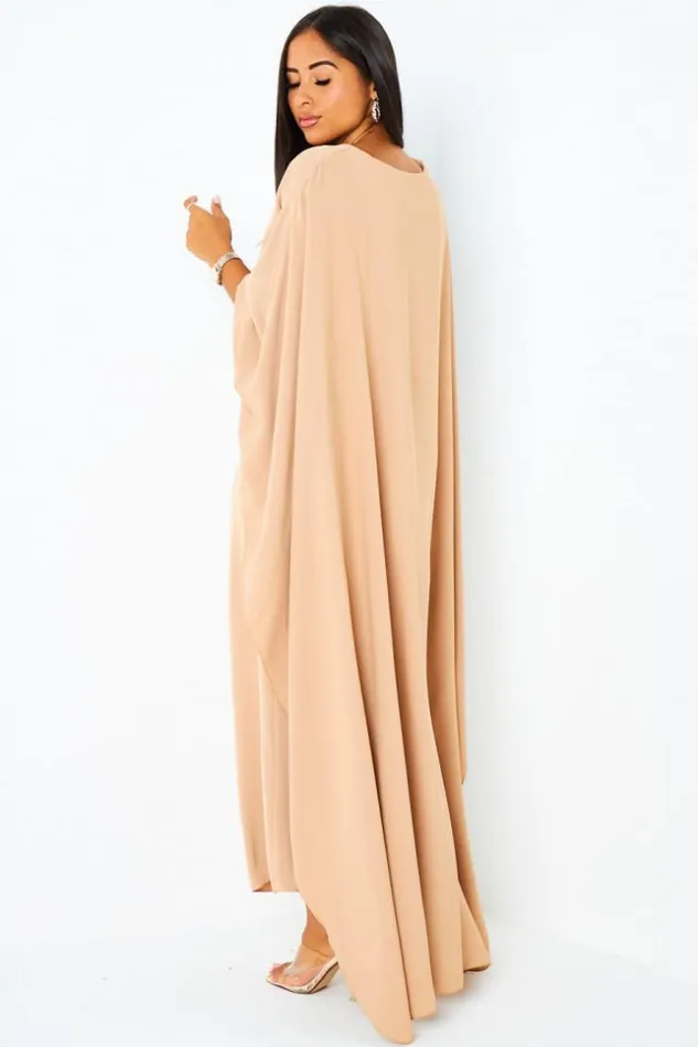 Women Robe Camel Ceinture Empicement Cape Camel Brentiny Paris Collection Ramadan Women Robe Camel Ceinture Empicement Cape Camel Brentiny Paris Collection Ramadan