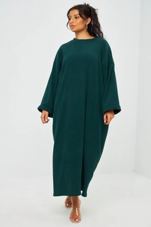 Women Robe Vert Fonc Ctele En Velours Green Brentiny Paris Short Dresses
