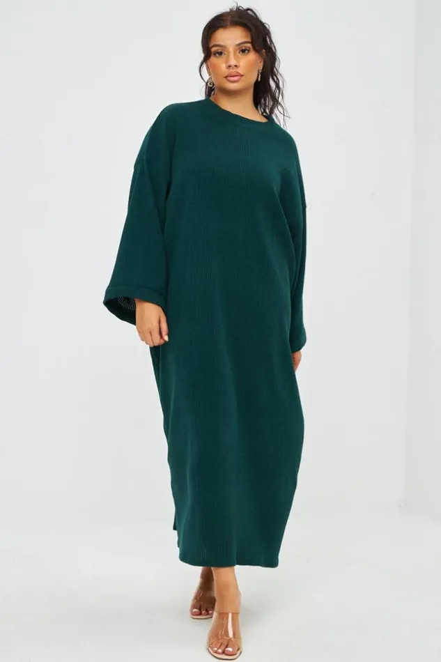 Women Robe Vert Fonc Ctele En Velours Green Brentiny Paris Short Dresses