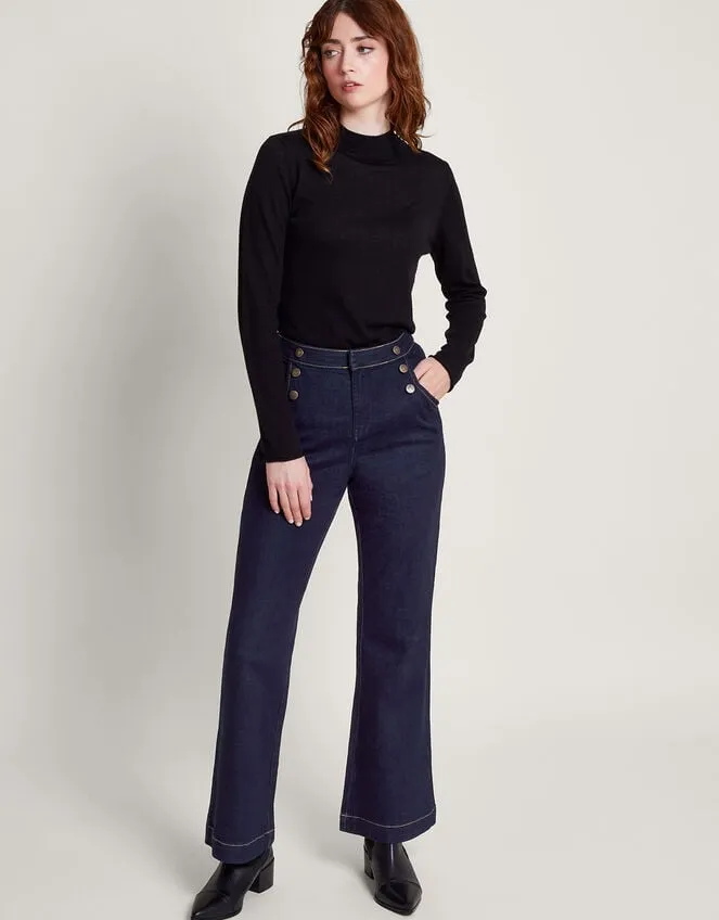 Women Rosa Flared Denim Jeans Blue Monsoon Casualwear