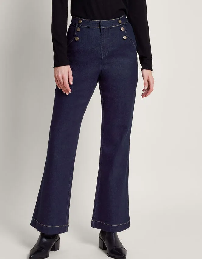 Women Rosa Flared Denim Jeans Blue Monsoon Casualwear