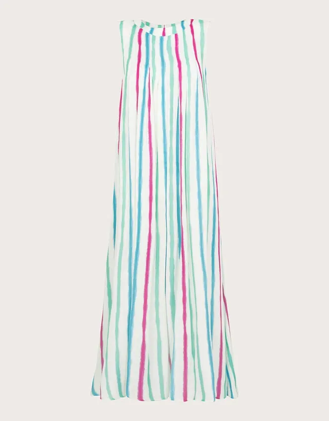 Women Sally Stripe Dress Ivory Monsoon Dresses