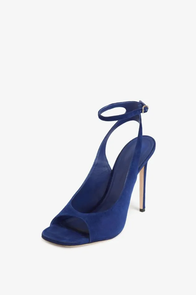 Women Sandals Victoria Beckham Dawn Sandal In Night Blue Suede