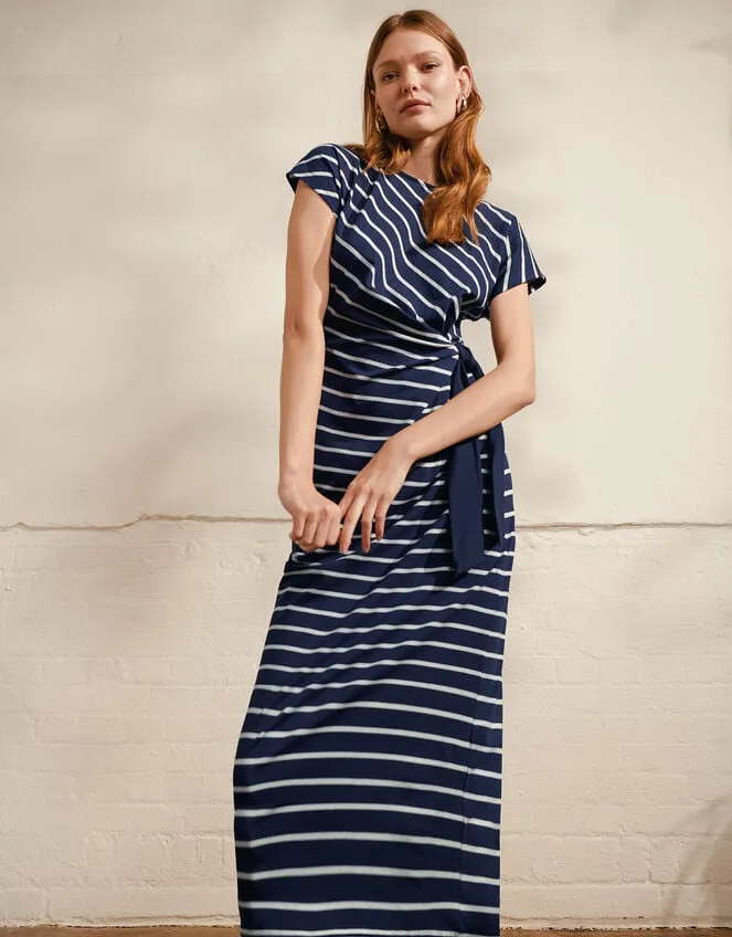 Women Sanya Stripe Tie Dress Blue Monsoon Dresses