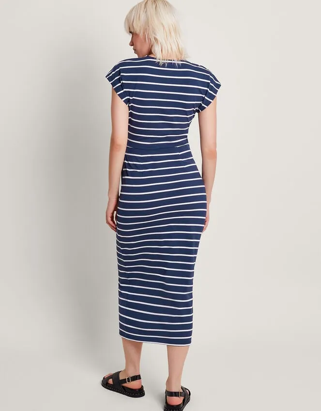Women Sanya Stripe Tie Dress Blue Monsoon Dresses