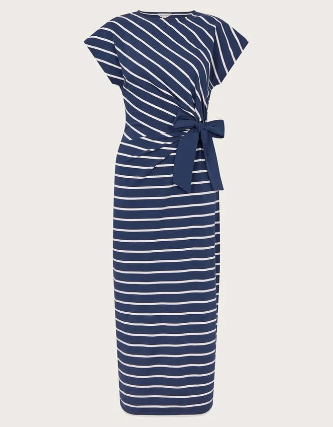 Women Sanya Stripe Tie Dress Blue Monsoon Dresses