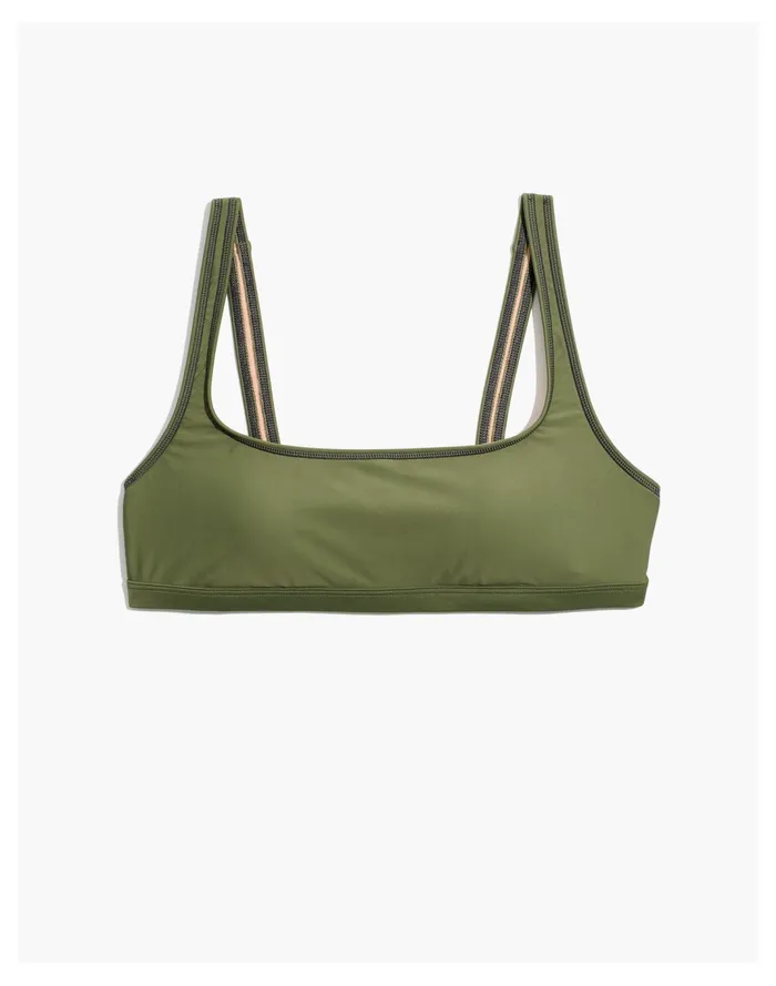 Women Second Wave Balconette Bikini Top Faded Palm Madewell Swim Women Second Wave Balconette Bikini Top Faded Palm Madewell Swim
