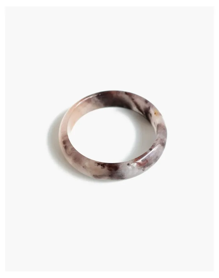 Women Seree Playground Jade Bangle Bracelet In Marble Purple Multi Madewell Bracelets