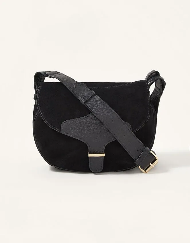 Women Shanie Suede Saddle Bag Monsoon Bags and Purses