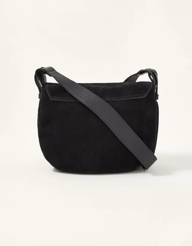 Women Shanie Suede Saddle Bag Monsoon Bags and Purses