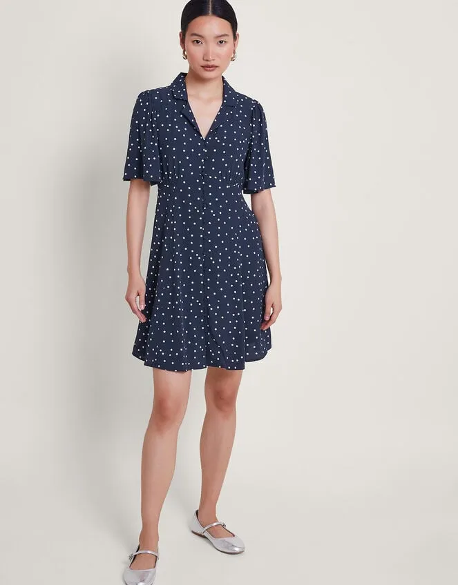 Women Shiloh Spot Dress Blue Monsoon Dresses
