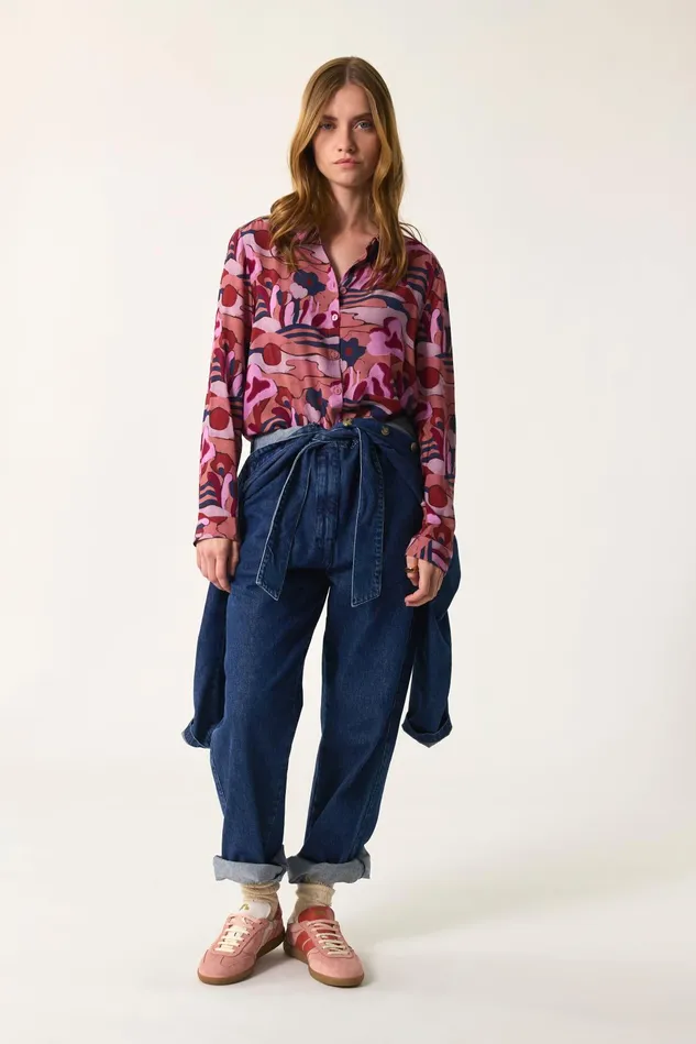 Women Shirt Esmael Manitou Chemise Viscose Multicolore Des Petits Hauts Blouses Shirts and Tops Women Shirt Esmael Manitou Chemise Viscose Multicolore Des Petits Hauts Blouses Shirts and Tops