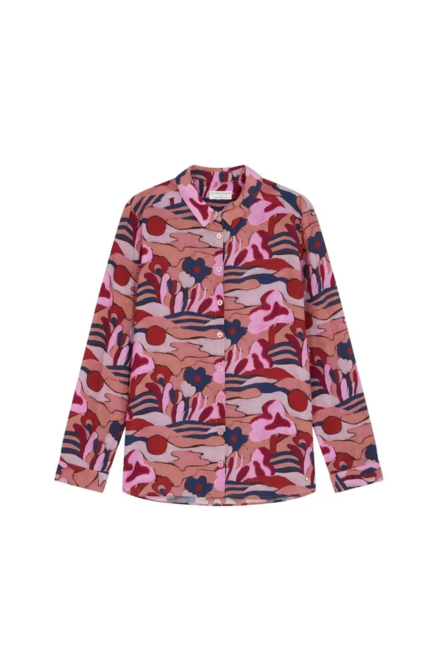 Women Shirt Esmael Manitou Chemise Viscose Multicolore Des Petits Hauts Blouses Shirts and Tops