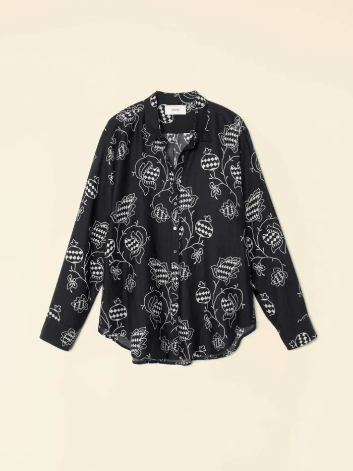 Women Shirts Xirena Black Pom Beau Shirt