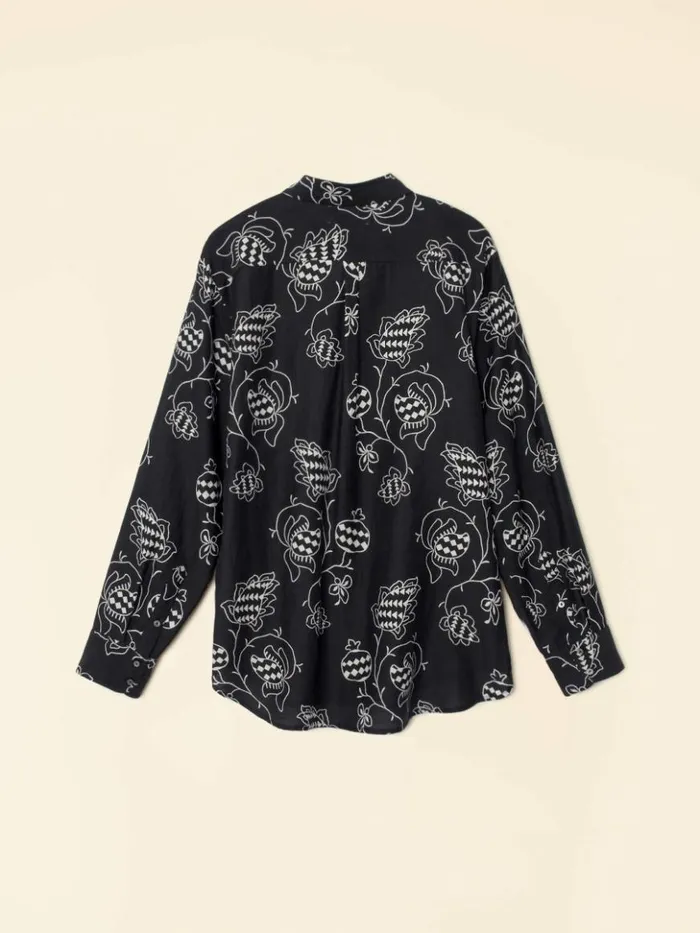 Women Shirts Xirena Black Pom Beau Shirt