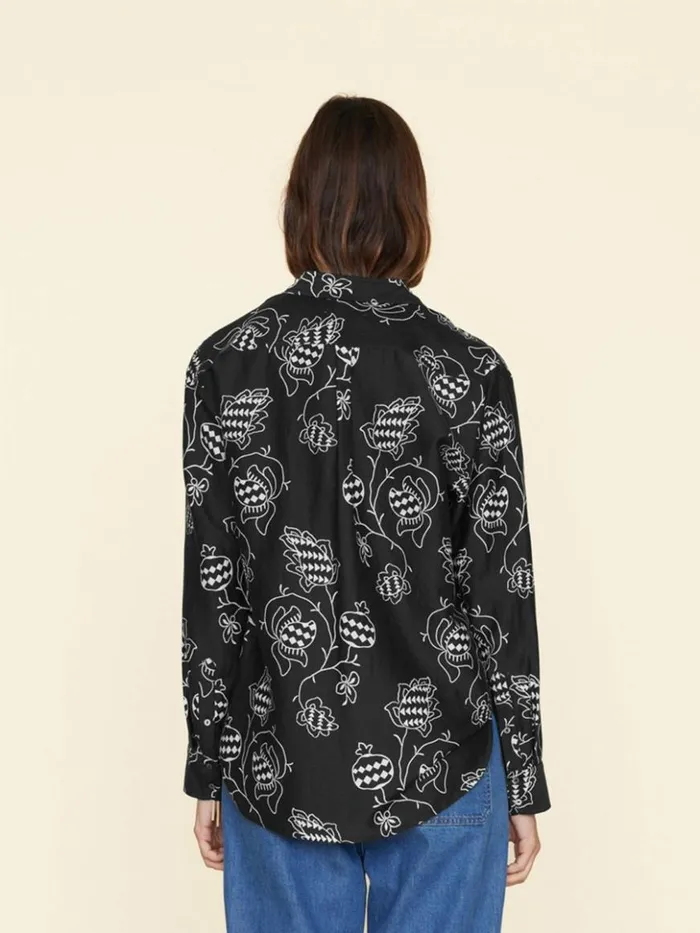 Women Shirts Xirena Black Pom Beau Shirt