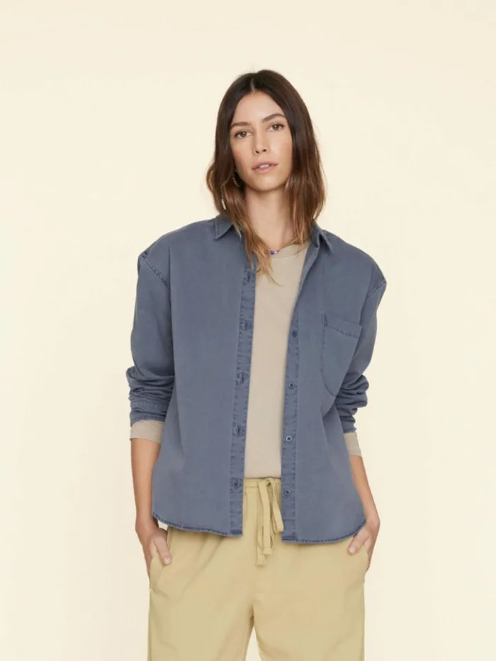 Women Shirts Xirena Blue Storm Asher Twill Shirt