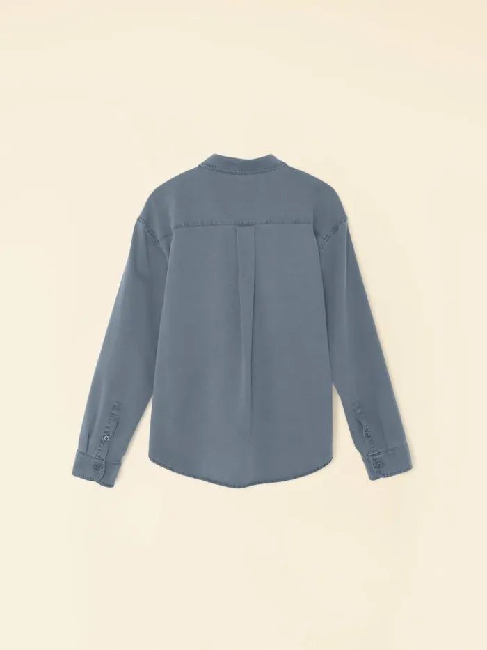 Women Shirts Xirena Blue Storm Asher Twill Shirt