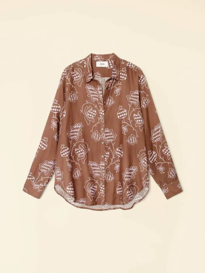 Women Shirts Xirena Mocha Pom Beau Shirt