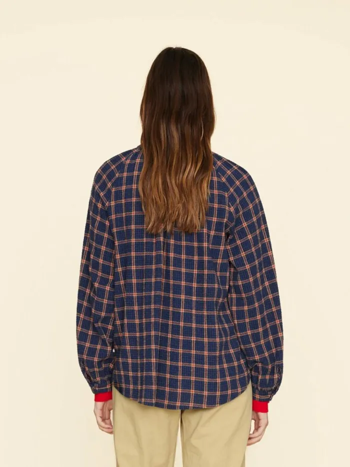Women Shirts Xirena Navy Brick Evan Shirt