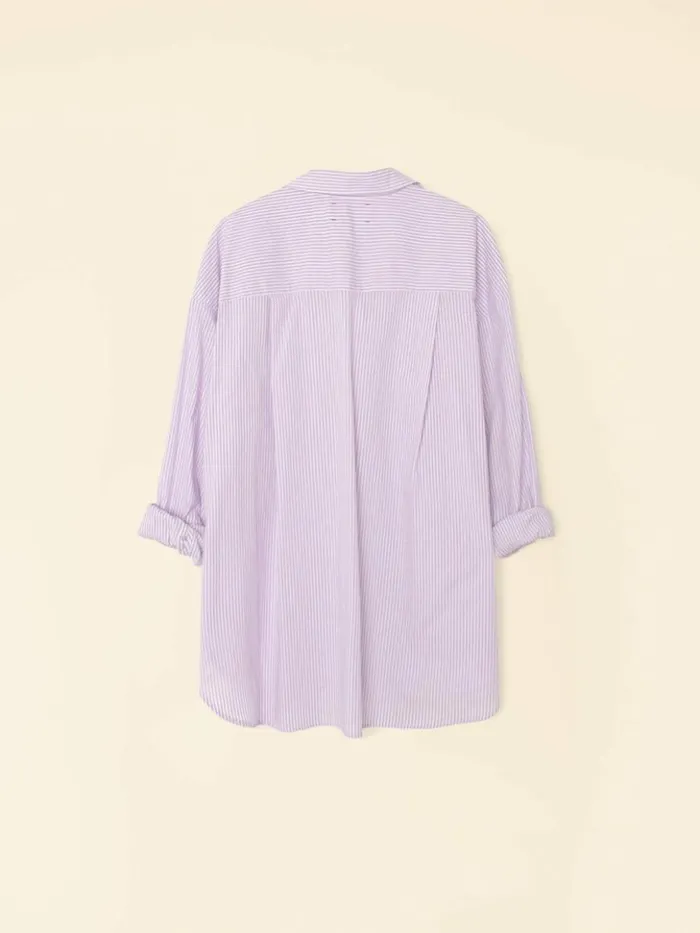 Women Shirts Xirena Violet White Sydney Shirt