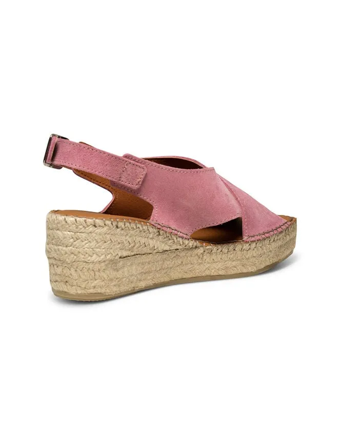 Women Shoe The Bear Suede Wedges Pink Monsoon Sandals