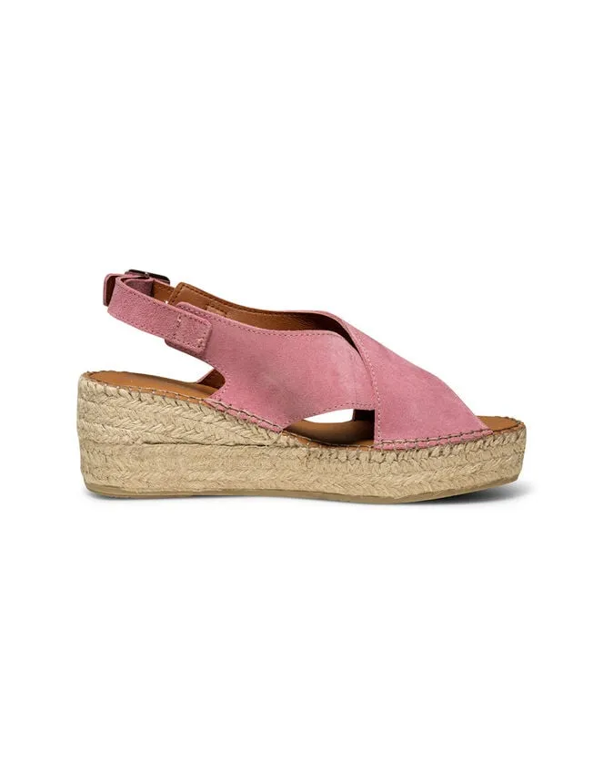 Women Shoe The Bear Suede Wedges Pink Monsoon Sandals
