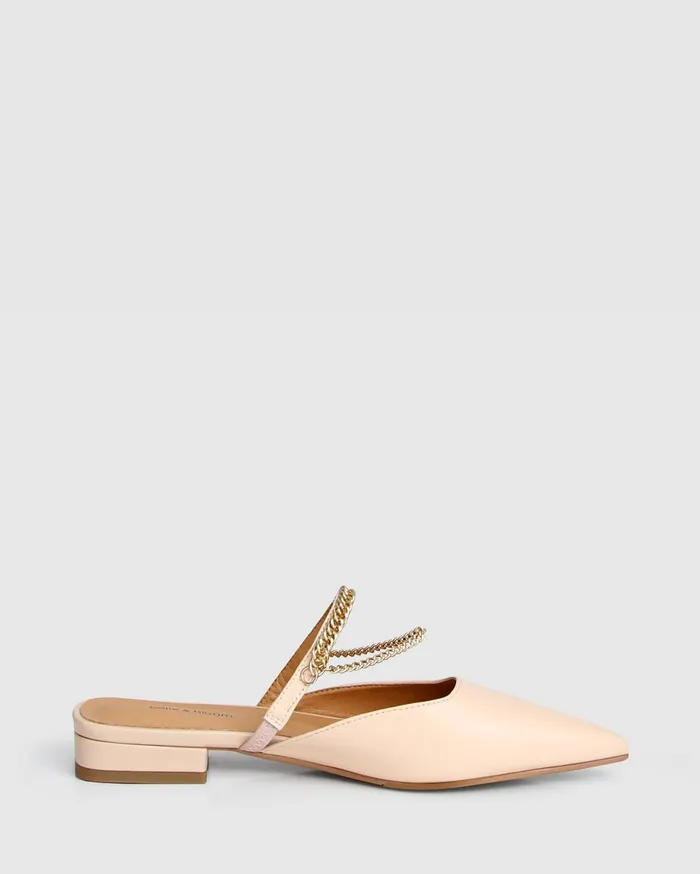 Women Shoes Belle and Bloom On The Go Leather Flat 8211 Nude