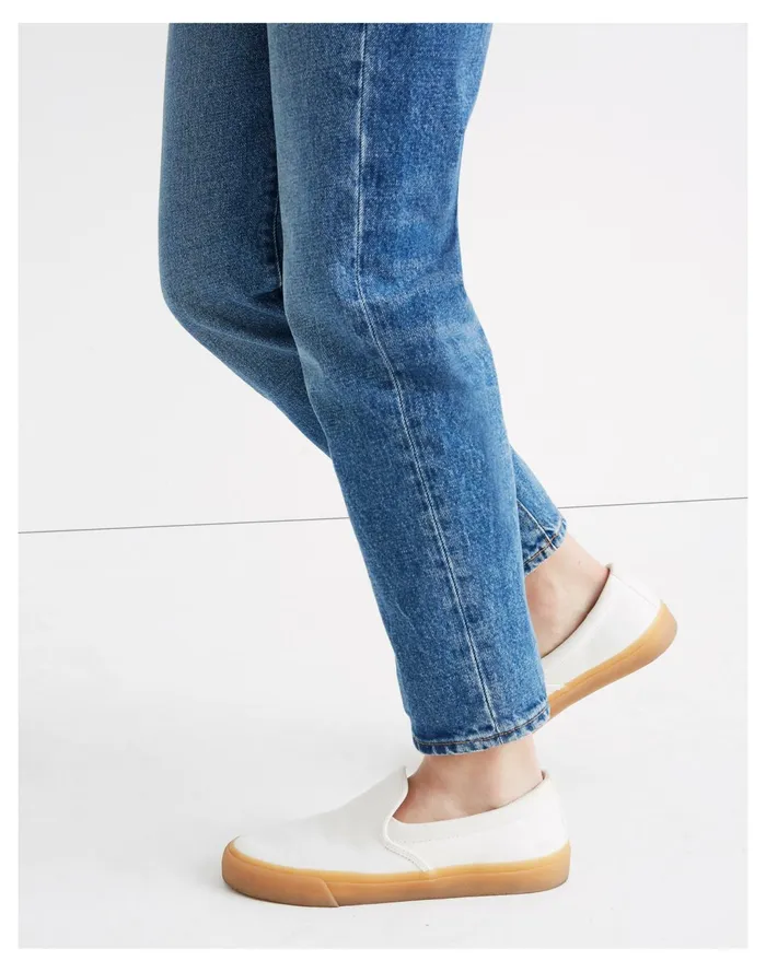 Women Sidewalk Slip On Sneakers In Recycled Canvas Pale Parchment Madewell Sneakers Women Sidewalk Slip On Sneakers In Recycled Canvas Pale Parchment Madewell Sneakers