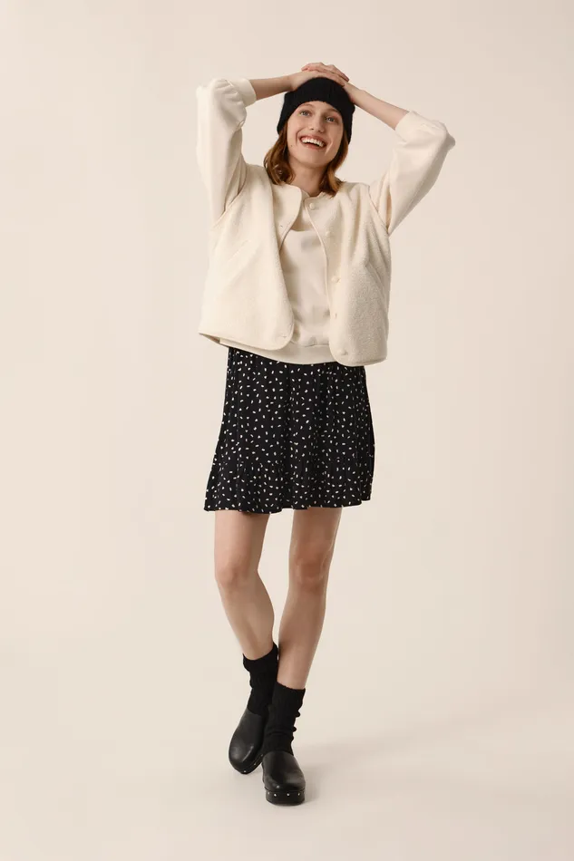 Women Skirt Sanae Meeko Jupe Viscose Multicolore Des Petits Hauts Dresses and Skirts