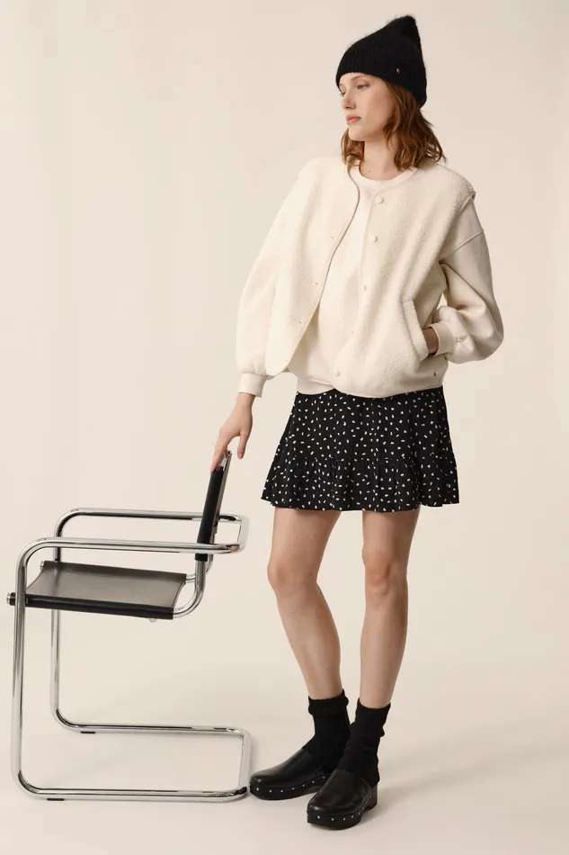Women Skirt Sanae Meeko Jupe Viscose Multicolore Des Petits Hauts Dresses and Skirts