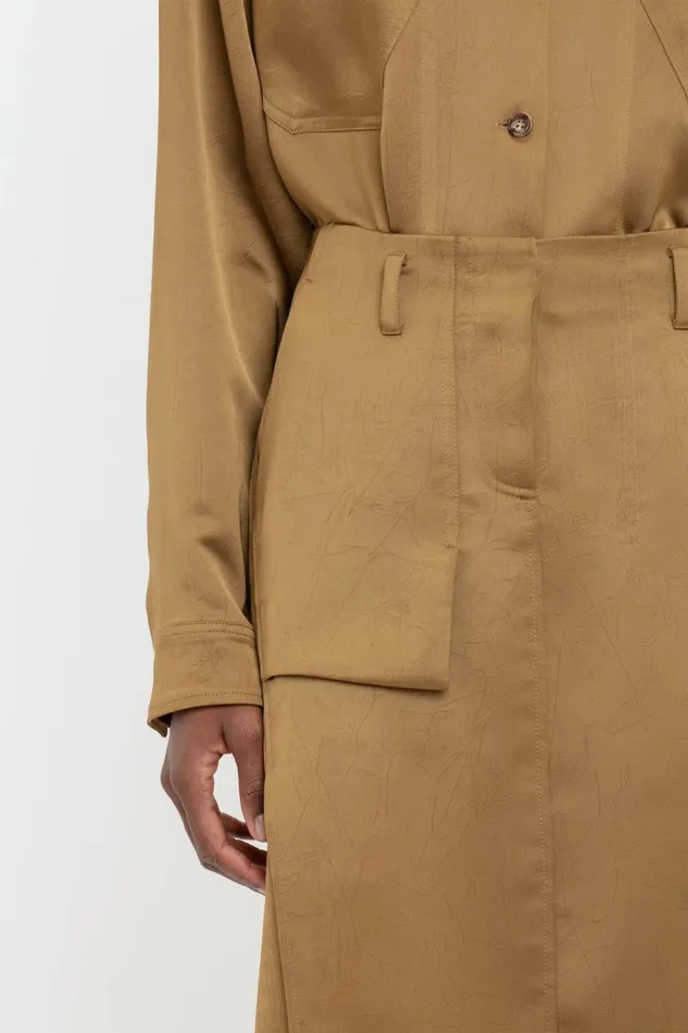 Women Skirts Victoria Beckham Utility Skirt In Tawny Brown