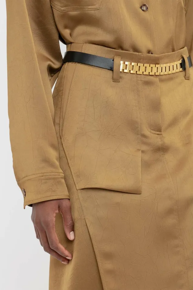 Women Skirts Victoria Beckham Utility Skirt In Tawny Brown