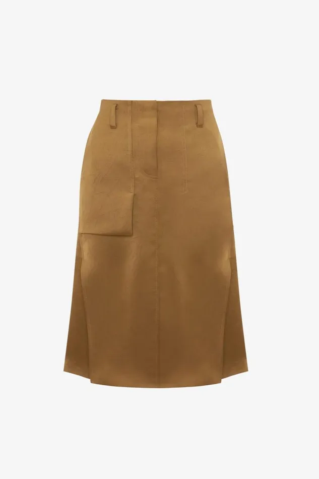 Women Skirts Victoria Beckham Utility Skirt In Tawny Brown