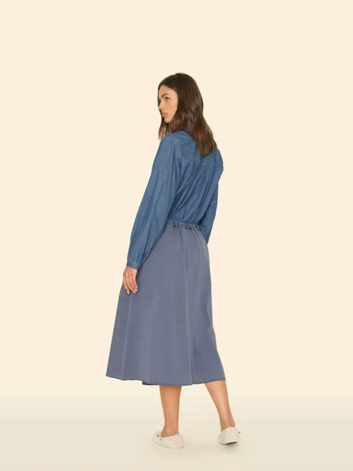 Women Skirts Xirena Blue Storm Bellan Twill Skirt