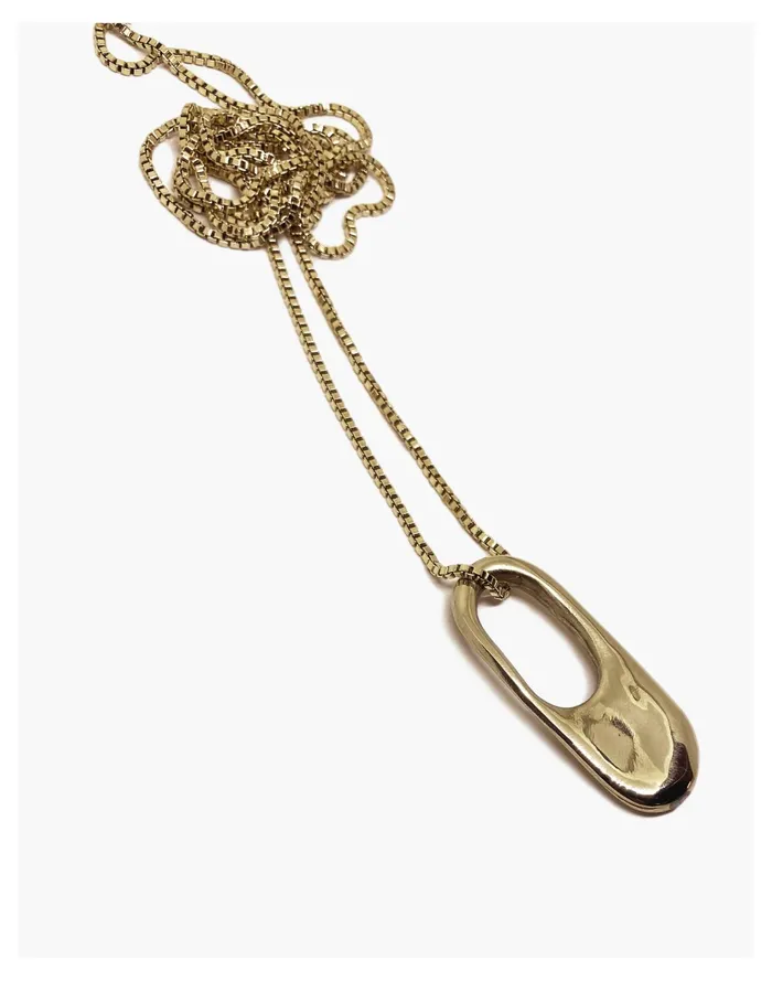 Women SLANTT Parks Necklace Brass Madewell Necklaces