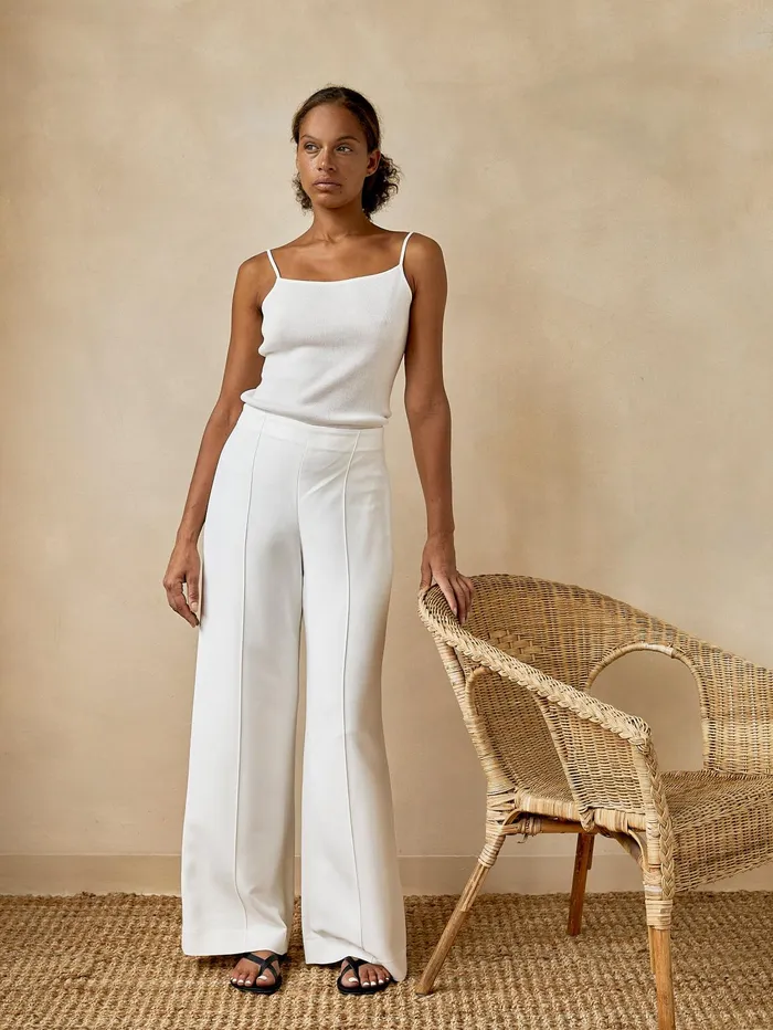 Women St Agni 8211 90s Knit Slip Cami In White The UNDONE Tops