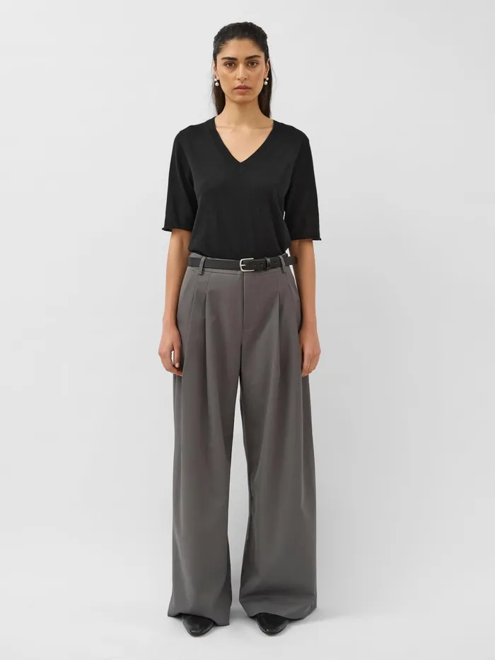 Women St Agni 8211 Homme Pleat Pants In Pewter Grey The UNDONE Pants