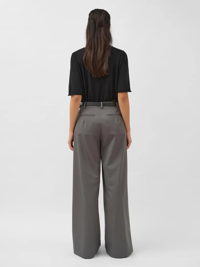 Women St Agni 8211 Homme Pleat Pants In Pewter Grey The UNDONE Pants