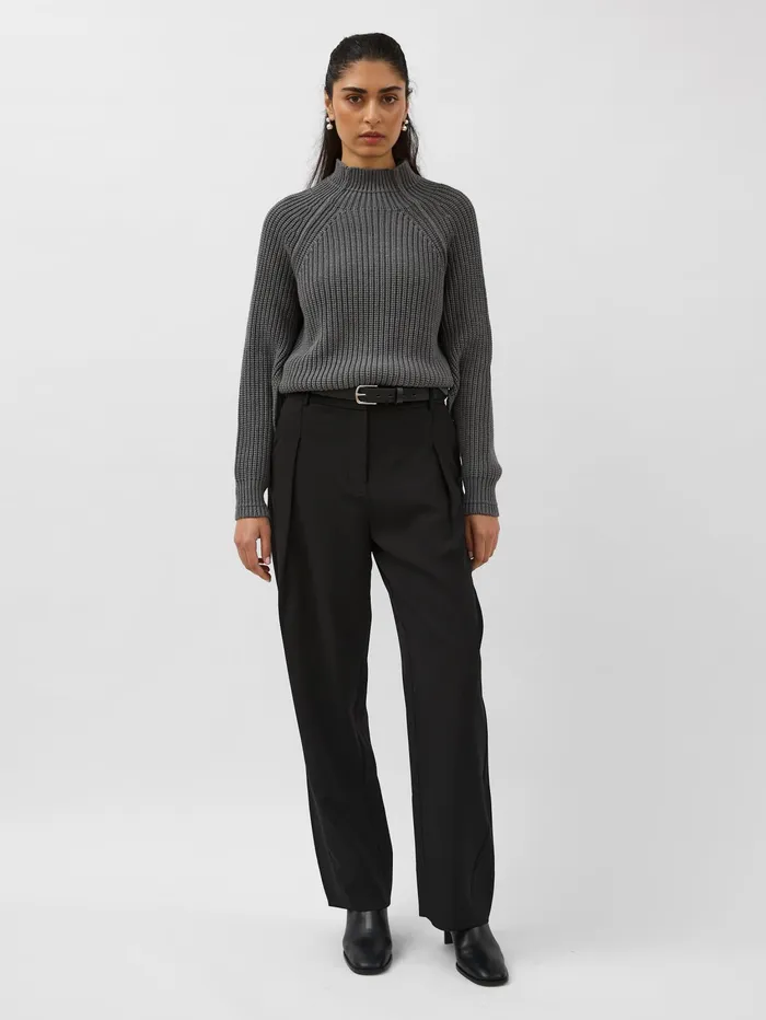 Women St Agni 8211 Split Sleeve Jumper In Grey Smoke The UNDONE Knitwear