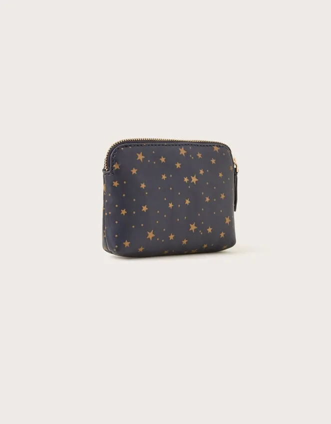 Women Star Print Large Leather Pouch Monsoon Bags and Purses